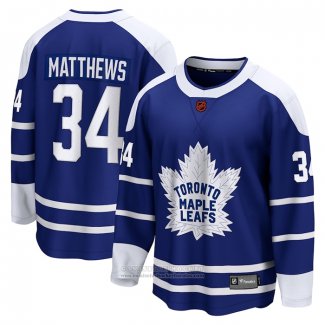 Camiseta Hockey Toronto Maple Leafs Auston Matthews Special Edition Breakaway Azul