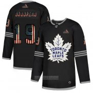 Camiseta Hockey Toronto Maple Leafs Bruce Boudreau 2020 USA Flag Negro