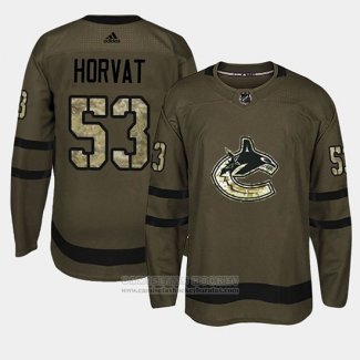 Camiseta Hockey Vancouver Canucks Bo Horvat Camuflaje Salute To Service