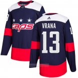 Camiseta Hockey Washington Capitals 13 Jakub Vrana Autentico 2018 Stadium Series Azul