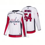 Camiseta Hockey Washington Capitals 54 Mason Mitchell Centennial Patch 2018 Blanco