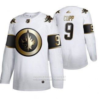 Camiseta Hockey Winnipeg Jets Andrew Copp Golden Edition Limited Blanco