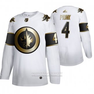 Camiseta Hockey Winnipeg Jets Lars Erik Sjoberg Golden Edition Limited Blanco