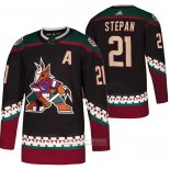 Camiseta Hockey Arizona Coyotes Derek Stepan Throwback Kachina Negro