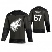 Camiseta Hockey Arizona Coyotes Lawson Crouse 2019 Dia De Los Veteranos Camuflaje