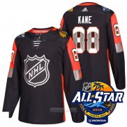 Camiseta Hockey Chicago Blackhawks 88 Patrick Kane Negro 2018 All Star Autentico