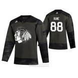 Camiseta Hockey Chicago Blackhawks Patrick Kane 2019 Dia De Los Veteranos Camuflaje