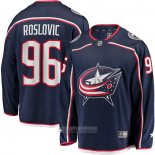 Camiseta Hockey Columbus Blue Jackets Jack Roslovic Primera Breakaway Azul