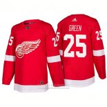 Camiseta Hockey Detroit Red Wings 25 Mike Green New Outfitted 2018 Rojo