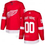 Camiseta Hockey Detroit Red Wings Primera Personalizada Rojo