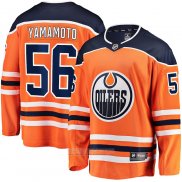 Camiseta Hockey Edmonton Oilers Kailer Yamamoto Primera Breakaway Naranja