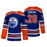 Camiseta Hockey Edmonton Oilers Kyle Brodziak Alterno Autentico Azul