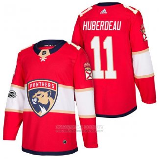 Camiseta Hockey Florida Panthers 11 Jonathan Huberdeau Autentico Primera 2018 Rojo