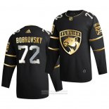 Camiseta Hockey Florida Panthers Sergei Bobrovsky Golden Edition Limited Autentico 2020-21 Negro