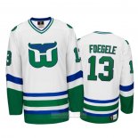 Camiseta Hockey Hartford Whalers Warren Foegele Heritage Throwback Blanco