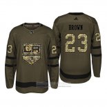 Camiseta Hockey Los Angeles Kings 23 Dustin Brown Camuflaje Salute To Service