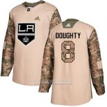 Camiseta Hockey Los Angeles Kings 8 Drew Doughty Camuflaje Autentico 2017 Dia De Los Veteranos Stitched