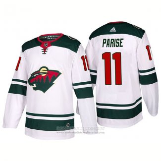 Camiseta Hockey Minnesota Wild 11 Zach Parise Segunda 2017-2018 Blanco