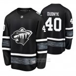 Camiseta Hockey Minnesota Wild Devan Dubnyk 2019 All Star Negro