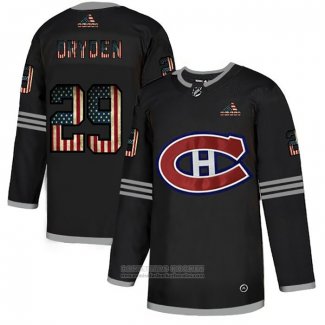 Camiseta Hockey Montreal Canadiens Ken Dryden 2020 USA Flag Negro