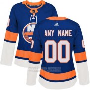 Camiseta Hockey Mujer New York Islanders Primera Personalizada Azul