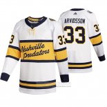 Camiseta Hockey Nashville Predators Retro Viktor Arvidsson Breakaway Jugador 2020 Winter Classic Blanco