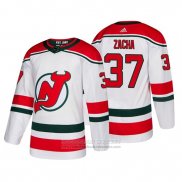 Camiseta Hockey New Jersey Devils Pavel Zacha Alterno Autentico Blanco