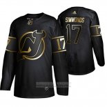 Camiseta Hockey New Jersey Devils Wayne Simmonds Golden Edition Negro