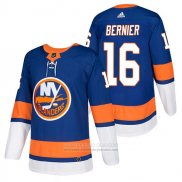 Camiseta Hockey New York Islanders 16 Steve Bernier Autentico Primera 2018 Azul