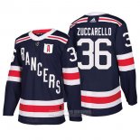 Camiseta Hockey New York Rangers 36 Mats Zuccarello Winter Classic Autentico 2018 Azul