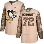 Camiseta Hockey Nino Pittsburgh Penguins 72 Patric Hornqvist Camuflaje Autentico 2017 Dia De Los Veteranos Stitched