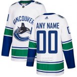 Camiseta Hockey Nino Vancouver Canucks Segunda Personalizada Blanco