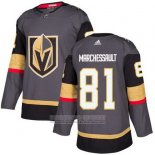 Camiseta Hockey Nino Vegas Golden Knights 81 Jonathan Marchessault Gris Primera Autentico Stitched