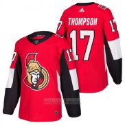 Camiseta Hockey Ottawa Senators 17 Nate Thompson 2018 Autentico Autentico Primera Rojo