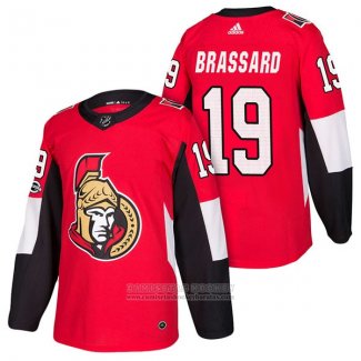 Camiseta Hockey Ottawa Senators 19 Derick Brassard Autentico Primera 2018 Rojo