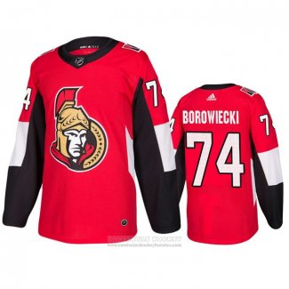 Camiseta Hockey Ottawa Senators Mark Borowiecki Primera Autentico Rojo