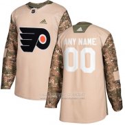 Camiseta Hockey Philadelphia Flyers Camuflaje Autentico 2017 Dia De Los Veteranos Stitched Personalizada