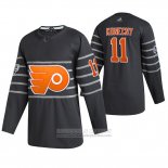 Camiseta Hockey Philadelphia Flyers Travis Konecny Autentico 2020 All Star Gris