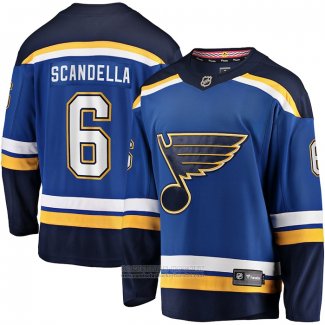 Camiseta Hockey St. Louis Blues Marco Scandella Primera Premier Breakaway Azul