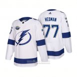 Camiseta Hockey Tampa Bay Lightning 77 Victor Hedman 2018 Blanco