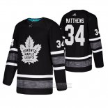 Camiseta Hockey Toronto Maple Leafs Auston Matthews 2019 All Star Negro 0a