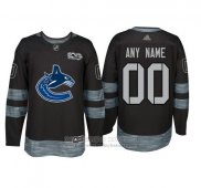 Camiseta Hockey Vancouver Canucks Personalizada Negro