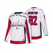 Camiseta Hockey Washington Capitals 92 Evgeny Kuznetsov Centennial Patch 2018 Blanco