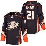 Camiseta Hockey Anaheim Ducks Chris Wagner Primera Autentico 21 2018 Negro