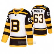 Camiseta Hockey Boston Bruins Brad Marchand Winter Classic Blanco