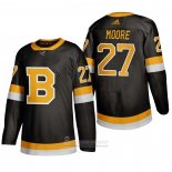 Camiseta Hockey Boston Bruins John Moore Alterno 2019-20 Negro