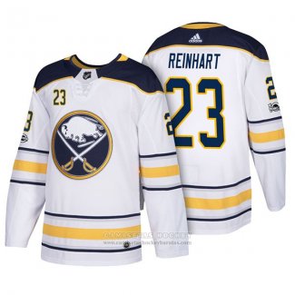 Camiseta Hockey Buffalo Sabres 23 Sam Reinhart 2018 New Season Team Road Blanco