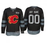 Camiseta Hockey Calgary Flames Personalizada Negro