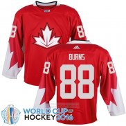 Camiseta Hockey Canada Brent Burns 2016 World Cup Rojo