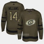 Camiseta Hockey Carolina Hurricanes Justin Williams Camuflaje Salute To Service